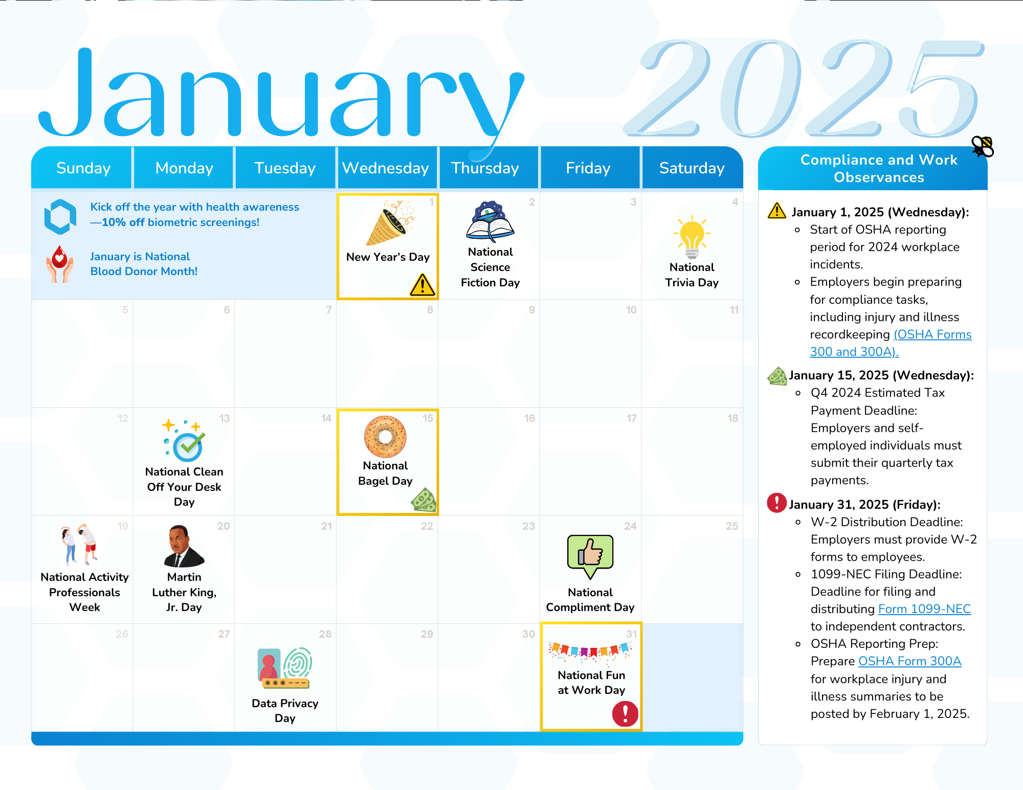January Calendar
